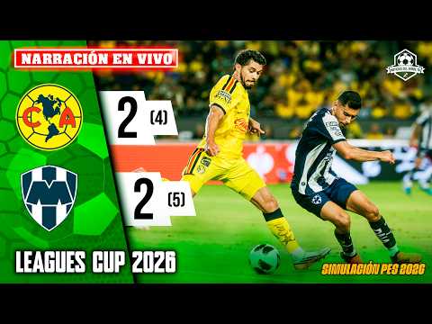 ✅ AMERICA VS MONTERREY NARRACIÓN EN VIVO / PARTIDO SIMULADO PES 2026 | NOTICIAS DEL VERDE TV