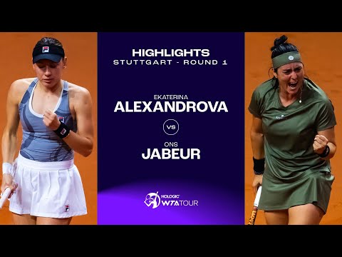 Ekaterina Alexandrova vs. Ons Jabeur | 2024 Stuttgart Round 1 | WTA Match Highlights