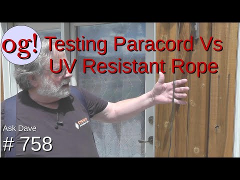 Testing Paracord Vs UV Resitant Rope (#758)