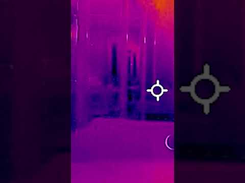 Capturing an apparition on the thermal camera in the haunted saloon in Nevada with @smitherenes
