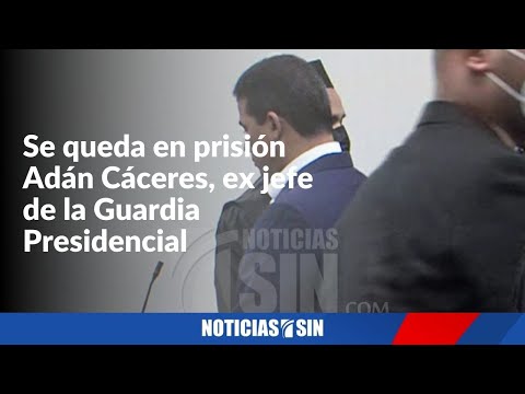 Adán Cáceres cabizbajo tras ratificación de prisión