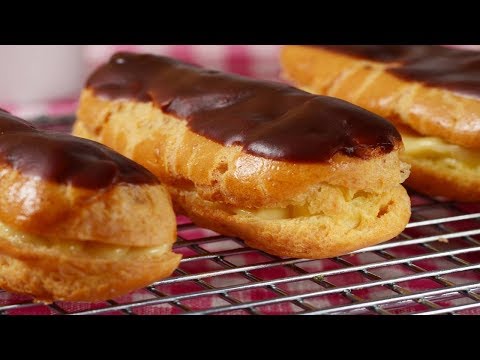 Chocolate Eclairs Recipe Demonstration - Joyofbaking.com - UCFjd060Z3nTHv0UyO8M43mQ