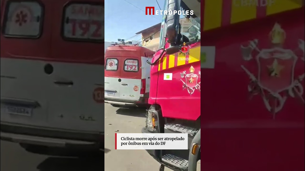 Ciclista morre após ser atropelado por ônibus em via do DF