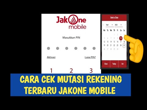 Cara Cek Mutasi Rekening JAKONE