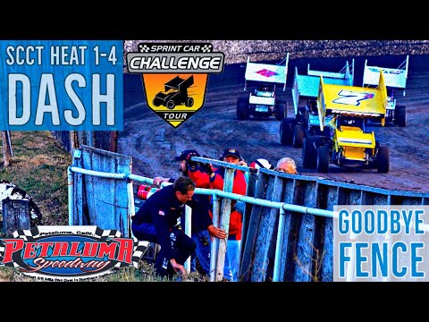 Sprint Car Challenge Tour 360's | Heat 1-4, Dash | 12 Annual Adobe  Cup | Petaluma Speedway - dirt track racing video image