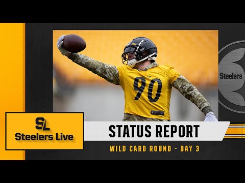 Steelers Live Status Report: Wild Card Round - Day 3 | Pittsburgh Steelers video clip