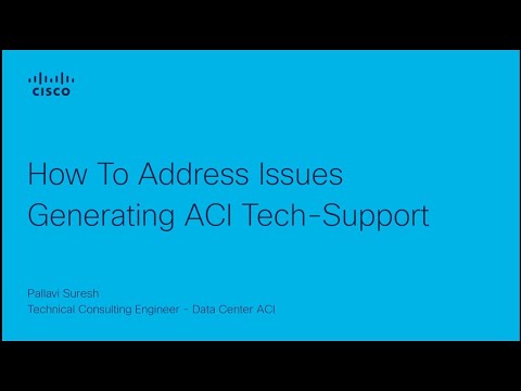 How To Address Issues Generating ACI Tech-Support