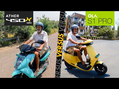 Ather 450X Gen3 vs OLA S1 pro : Comparison Test Report | हिन्दी with subtitles