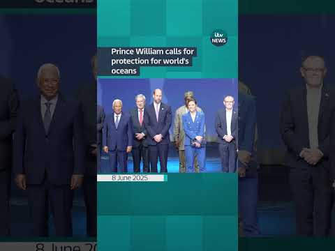 Prince of Wales calls for the world to “act together with urgency” to protect the oceans #itvnews