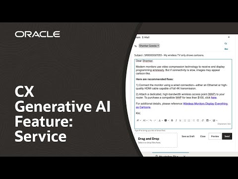 Oracle Fusion Cloud CX Generative AI Feature: Service