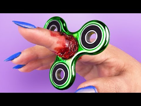 FIDGET SPINNER STUCK ON MY FINGER! - 6 EASY DIY Halloween PRANKS - UC6gqv2Naj9JiowZgHfPstmg