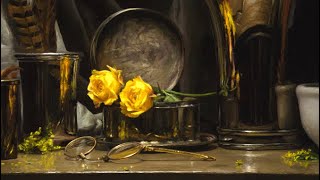 Still Life - Oil Painting Lesson - From Start to Finish