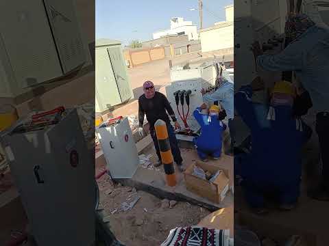 500 पावर का बिजली का तार  सऊदी अरब में मिट्टी के अंदर से डाला ता है #automobile #middleeast