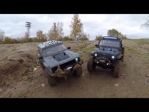 Сравнительный тест-драйв Jeep Rubicon и Jeep Cherokee  (Axial SCX10) - UCX2-frpuBe3e99K7lDQxT7Q