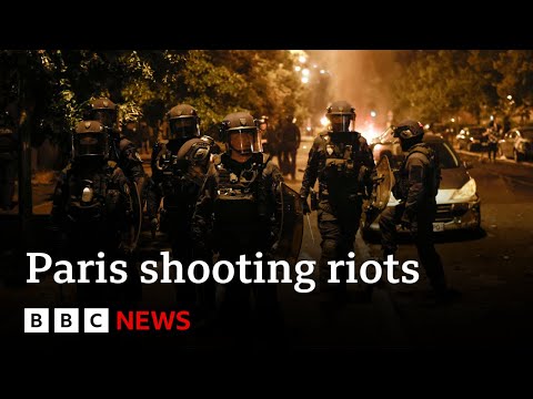 Paris shooting riots lead to arrests across France - BBC News