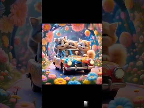 Little Cat Meow Meow 🐾 | Chanson Mignonne pour Enfants 👶🎶 | Kids Song en Anglais #meaw #cat