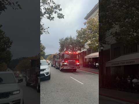 MONTEREY FIRE DEPARTMENT responding downtown during Car Week #trending #carweek