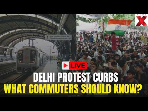 Delhi Protest Restrictions Explained LIVE: Metro Curbs, Roadblocks and Commuter Disruptions