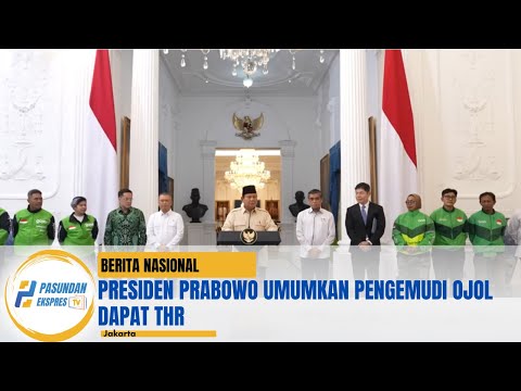 Presiden Prabowo Umumkan Pengemudi Ojol Dapat THR