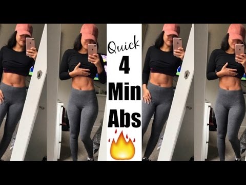 Quick 4 Minute Abs Workout (How To Get A Six Pack)