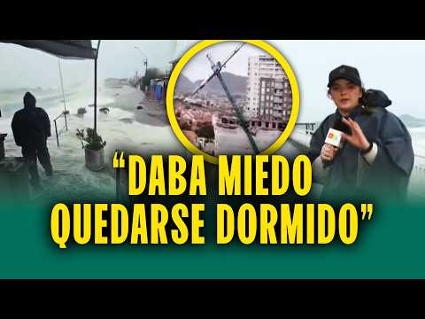 Chile azotado por fuertes vientos, inundaciones y lluvias: Reportera narra noche de terror
