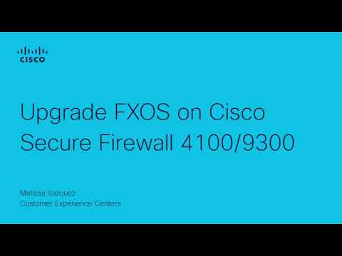 Upgrade FXOS on Secure Firewall 4100/9300