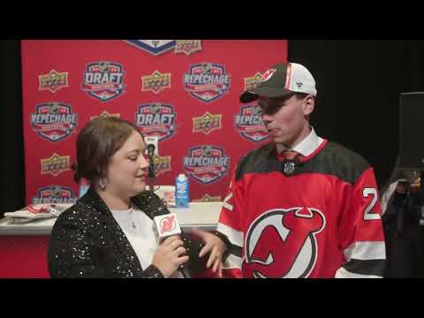 Simon Nemec goes one-on-one with NJD.TV's Amanda Stein | NEW JERSEY DEVILS video clip