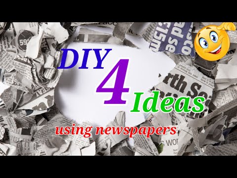 Super Genius!!! Top 4 newspaper craft ideas | easy paper craft diy