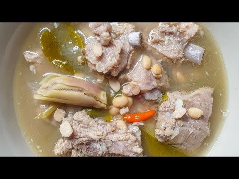 ซี่โครงหมูต้มเต้าเจี้ยว สูตรคุณพ่อ ใครทำก็อร่อยของจริง Ribs Bone in salted fermented soy bean soup