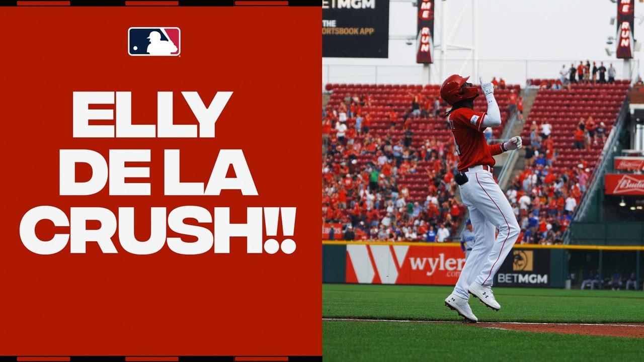 ABSOLUTELY DESTROYED! Elly De La Cruz’s first career home run almost left the ballpark!
