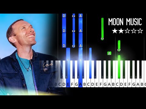 Coldplay - MOON MUSiC - EASY Piano Tutorial