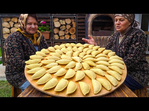 Shekerbura-Traditional Azerbaijani Sweets, Dessert Recipe, Relaxing Video