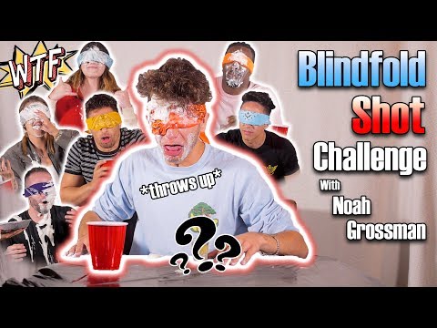 Blindfolded Shots Challenge (TRY AT HOME!)