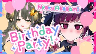 【誕生祭】ちょっぴり早めのお誕生日会☆【VTuber/赤神ニャル/黄舞ハスタ】