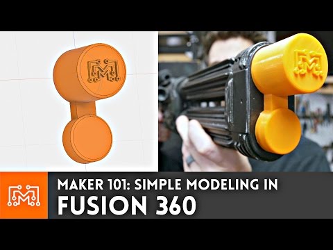 Fusion 360: Making a simple object for 3D printing  // Maker 101 - UC6x7GwJxuoABSosgVXDYtTw