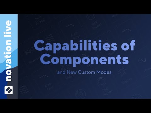 Capabilities of Components and New Custom Modes // Novation Live