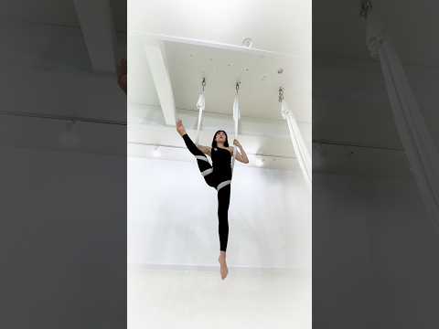 I am <strong>so</strong> <strong>into</strong> aerial yoga these days. Korean girl glow up  #aerialyoga #aerialyogaflow