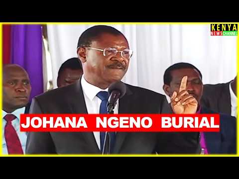 SAD Speaker Wetangula tribute at Johana Ngeno Burial Service in front of Ruto at Emurua Dikirr Narok