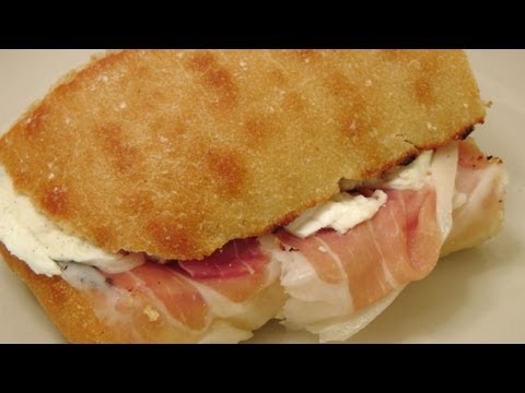 Prosciutto and Mozzarella Sandwich - My Favorite - By Laura Vitale - Laura in the Kitchen Ep 158 - UCNbngWUqL2eqRw12yAwcICg