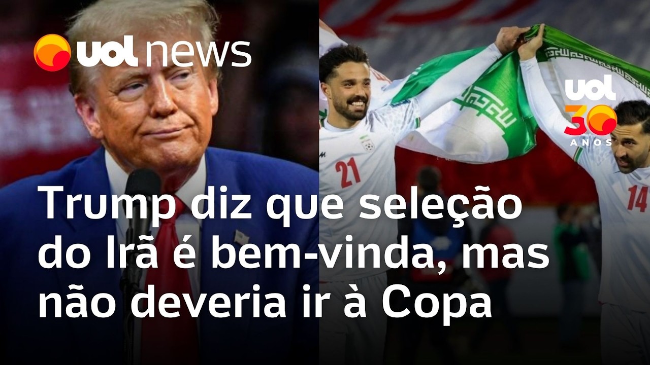 Donald Trump diz que seleção do Irã é bem-vinda, mas não deveria ir à Copa do Mundo nos EUA