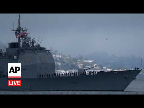 LIVE: Fleet Week Parade of Ships passes beneath San Francisco’s Golden Gate Bridge