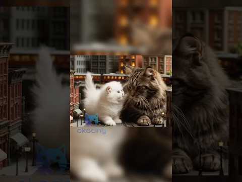 Kittens vs Mini City?! 🐾🏙️ Thomas Train Join the Fun! #asmrkittens