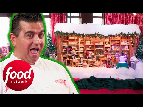 Buddy's Creation Goes Up Against An Extremely Detailed Animatronic | Buddy vs Christmas