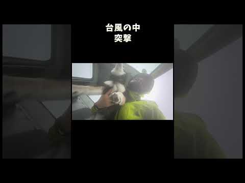 台風の中突撃