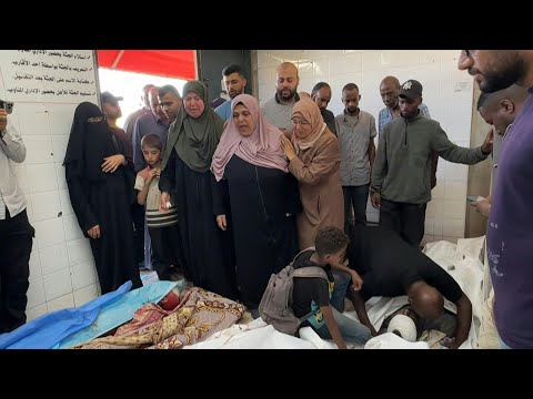 Gazans mourn loved ones killed in Israeli strike on their home in Deir el-Balah | AFP