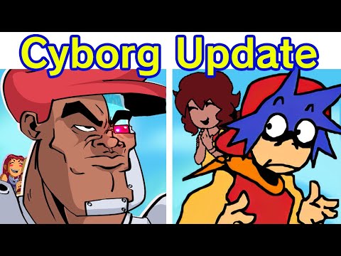 Friday Night Funkin' VS Cyborg Update | FULL WEEK & New Lyrics (FNF Mod) (Teen Titans Go! Cartoon)