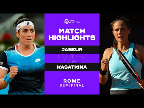 Ons Jabeur vs. Daria Kasatkina | 2022 Rome Semifinal | WTA Match Highlights