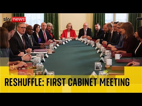 Starmer says 'growth is the priority' in first cabinet meeting since major reshuffle