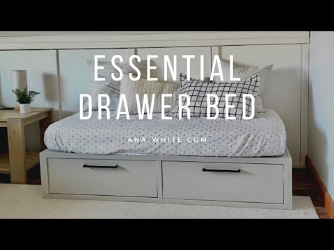 DIY Drawer Bed with Free Plans