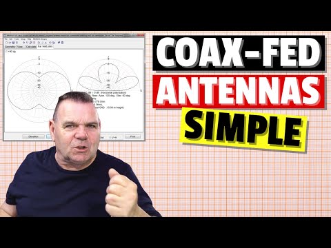 Simple Rules of Coax Fed Antennas